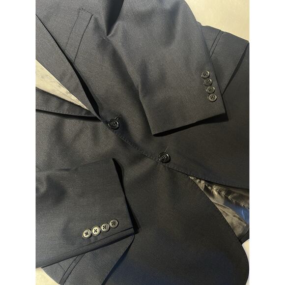 Peter Millar 42S Dark Blue - Sapphire Blue Stripe Blazer Sport Coat Short Arms - Picture 9 of 16